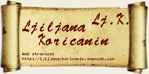 Ljiljana Korićanin vizit kartica